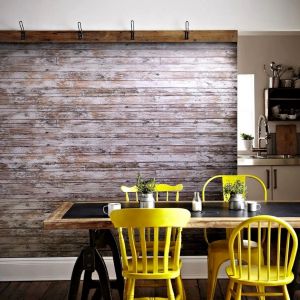 Old White Paint wall panels are a popular choice for interior finishes that create a vintage, distressed, or shabby chic aesthetic, providing a sense of history and character to a space.. Features joints that overlap to conceal seams and easy peel and sti